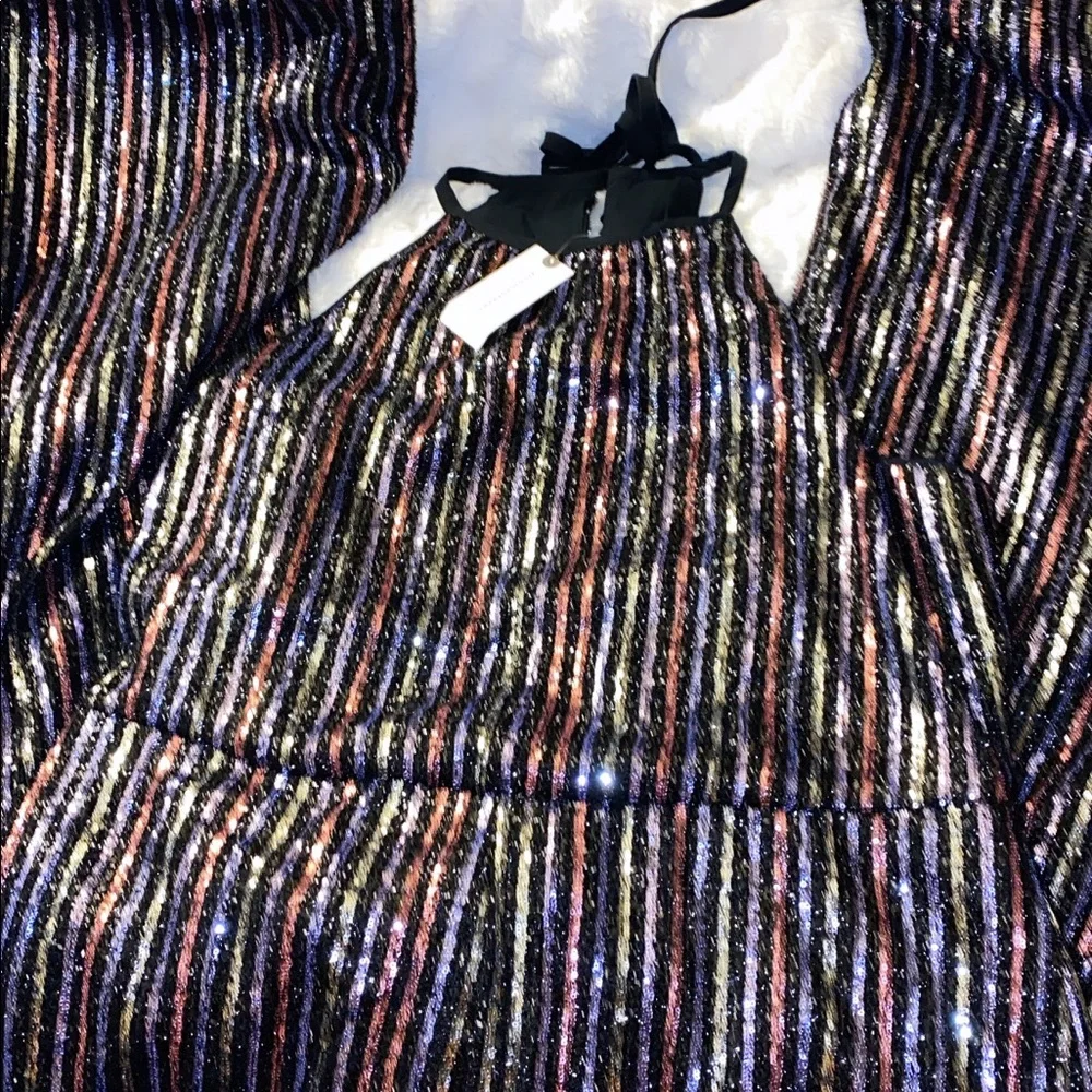 Anthropologie Disco Jumpsuit Authentic used one time only like new - Picture 4 of 6